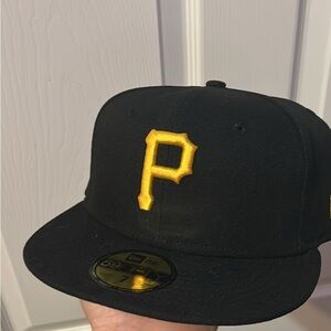 New Era Pittsburgh Pirates Black and Gold Hat